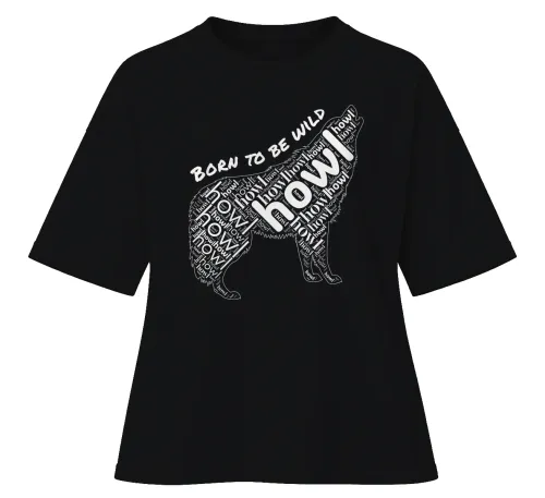 Born To Be Wild | Oversized Drop Shoulder Tee