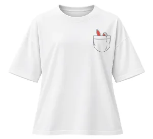 Pocket Bunny | Oversized Drop Shoulder Tee