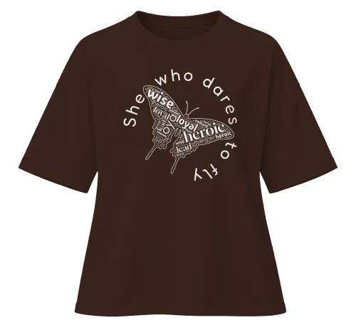 She Who Dares To Fly | Oversized Drop Shoulder Tee